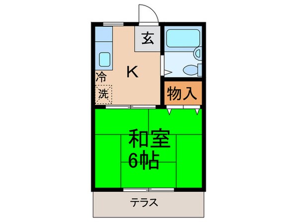 フェニックスヤナギダＢ館の物件間取画像